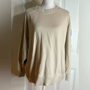 Aerie Cream Oversized “Cheers” sweatshirt. Size M *